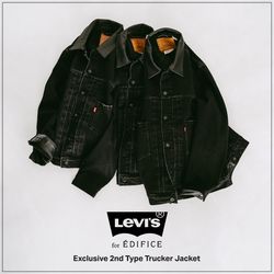 EDIFICE levi's セット販売のみ Levi's(R) for EDIFICE】新作2ndトラッカージャケットの追加分が予約