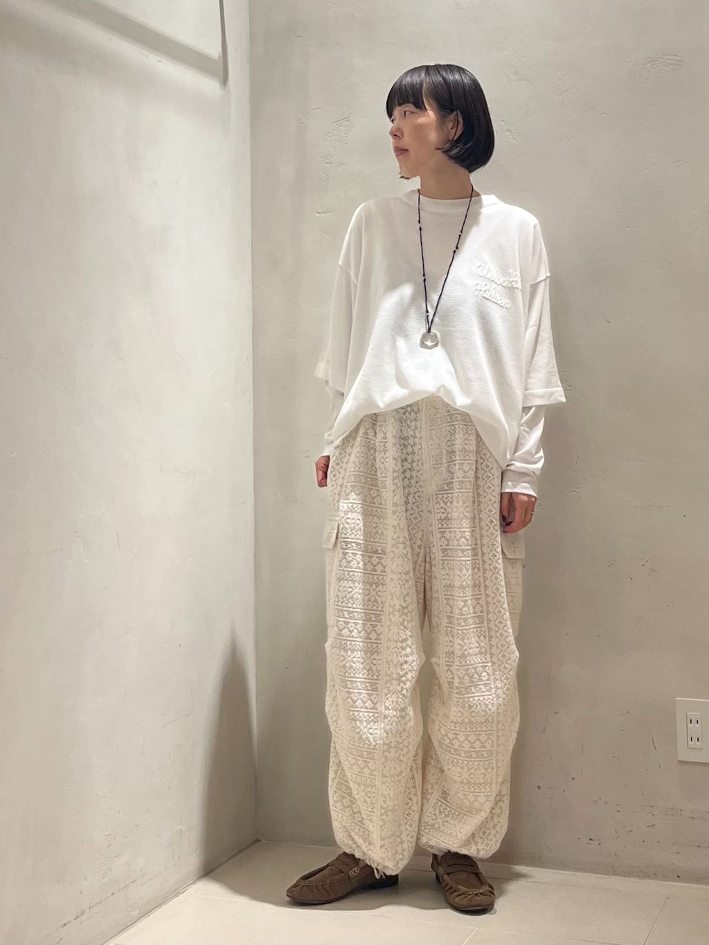 ハイカウントタイプライターPlainシャツのコーディネートスナップ（K.M