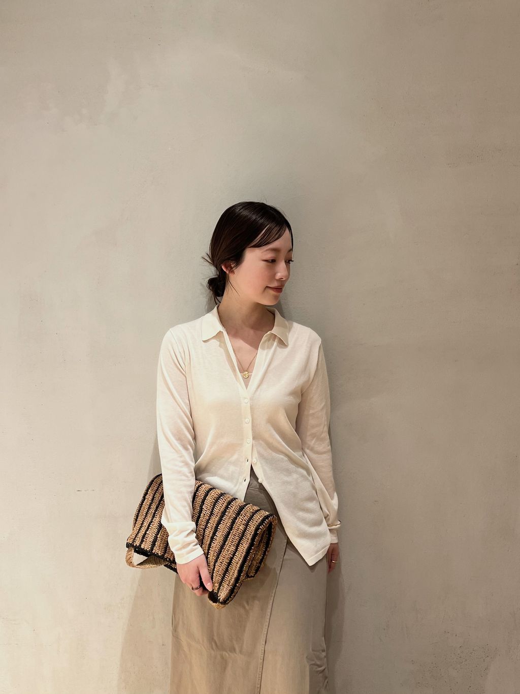 追加》sheer skipper ニットのコーディネートスナップ（chihiro
