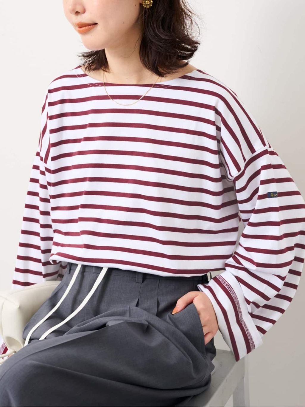 追加予約》LE MINOR/ルミノア SLOBE別注 ビッグボーダロンTEEの