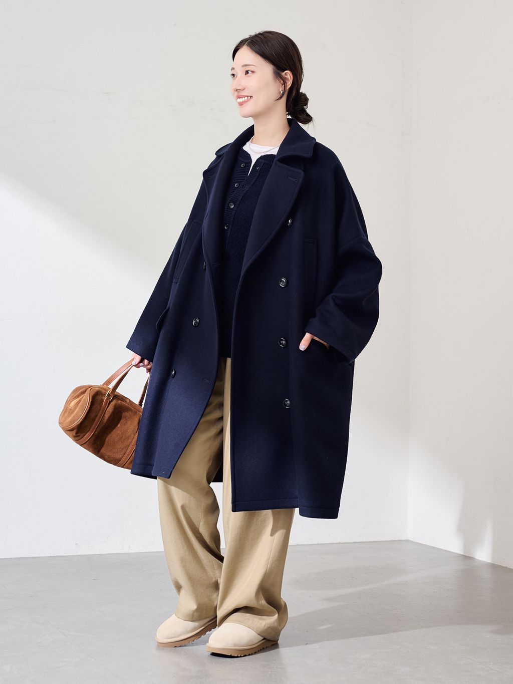 ≪WEB限定 / 追加予約≫ロングPコートのコーディネートスナップ