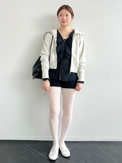 追加》miller*lulu クロップドパーカーのコーディネートスナップ（emi
