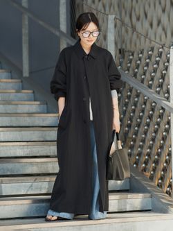 Sway Balmacaan コートのコーディネートスナップ（risa）｜Plage