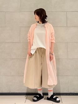 スワイジャージ キャップスリーブプルオーバーのコーディネート