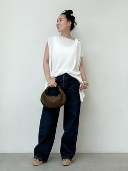 洗える】RY/PL テントラインプルオーバーのコーディネートスナップ（n