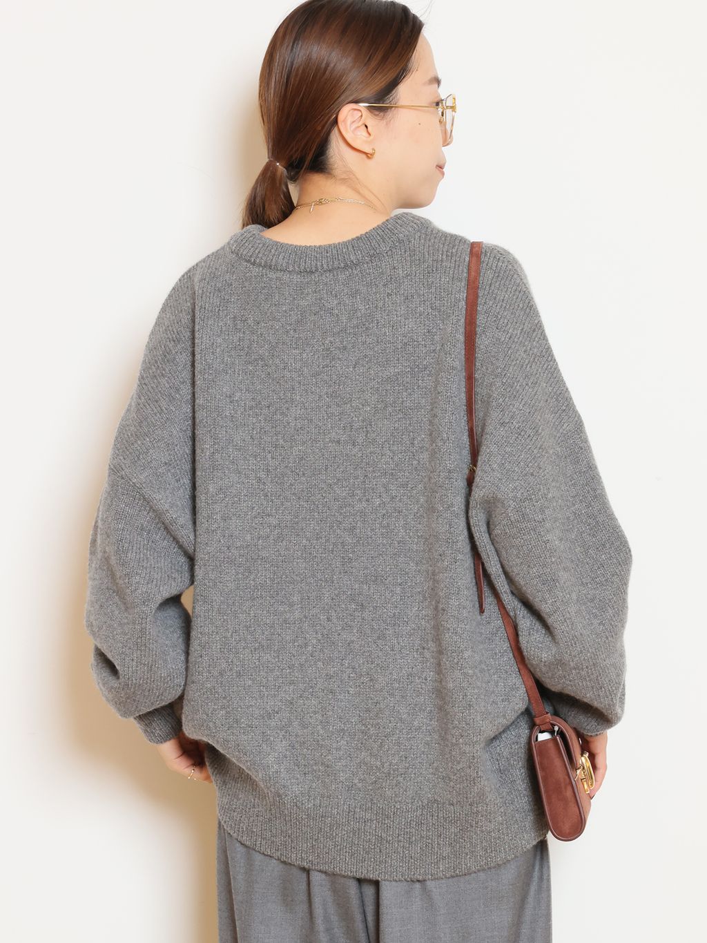 Cashmere Basic ニットのコーディネートスナップ（HASE）｜MUSE de