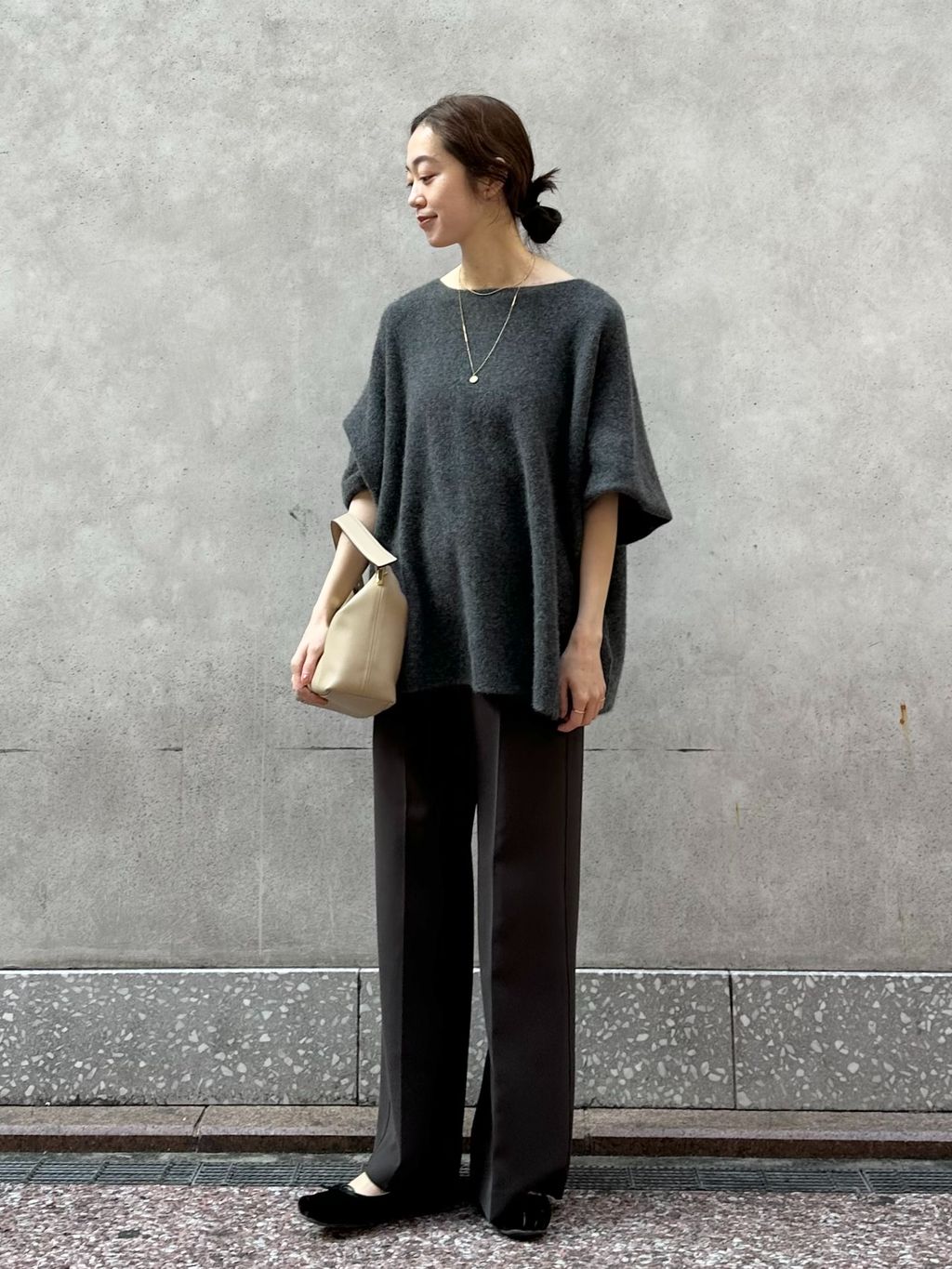 追加》ARTIROSA 撥水テイラーコクーンダウンのコーディネートスナップ