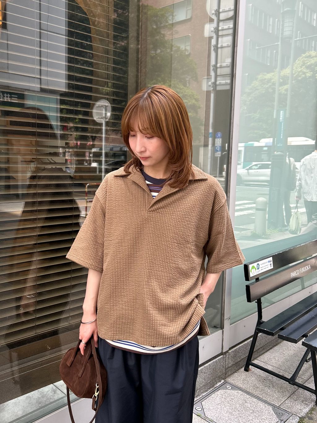 クレイジーボーダーTEEのコーディネートスナップ（AKAMINE）｜JOURNAL