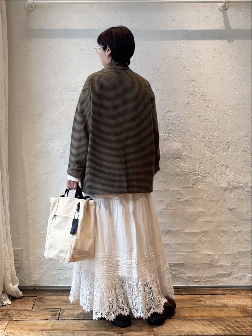 ライクツィードジャケットのコーディネートスナップ（M.S）｜journal