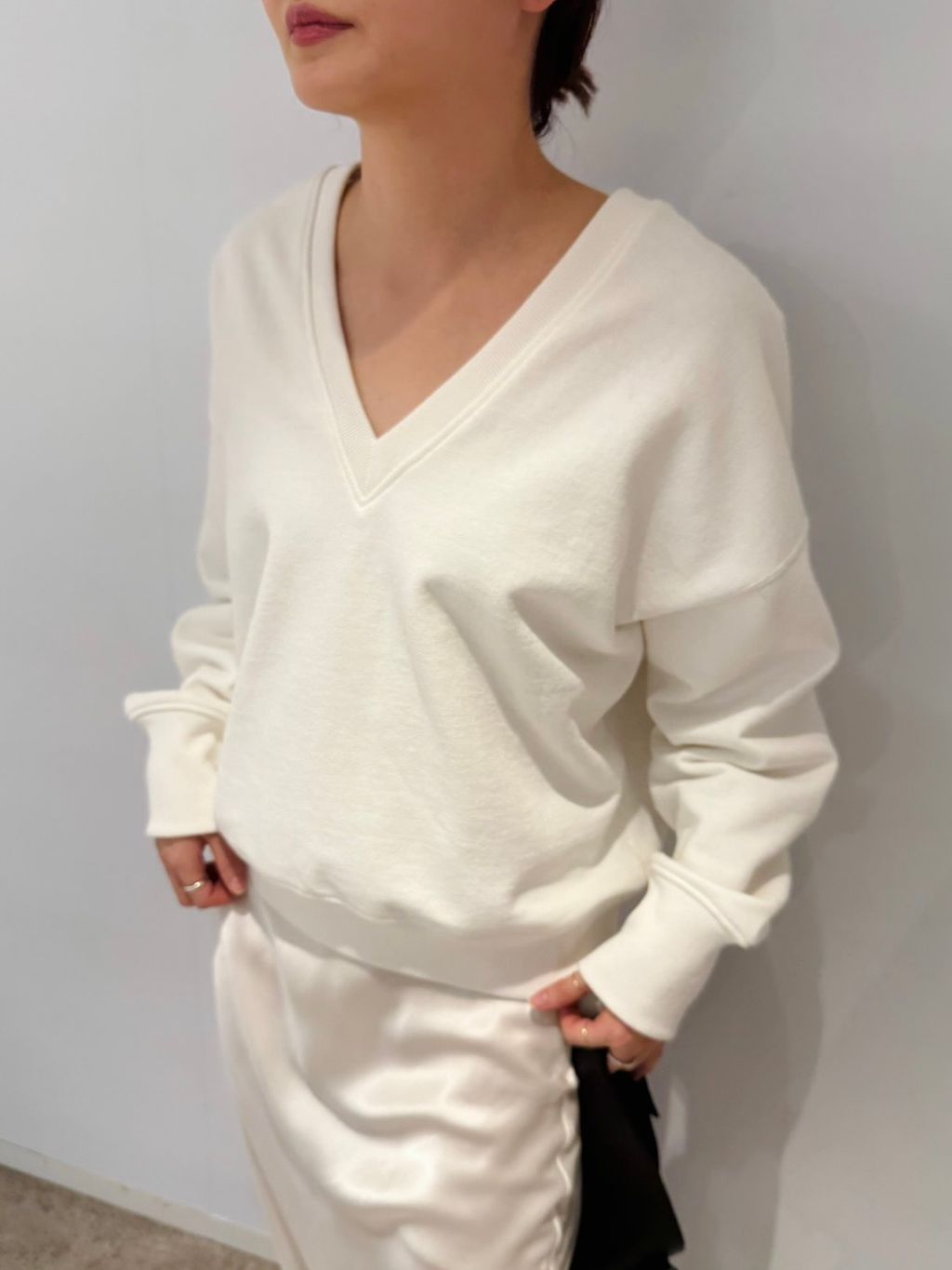 EDIT. FOR LULU Wzipスウェットブルゾン ホワイト EDIT. FOR LULU Wzipスウェットブルゾン ホワイト EDIT. FOR LULU