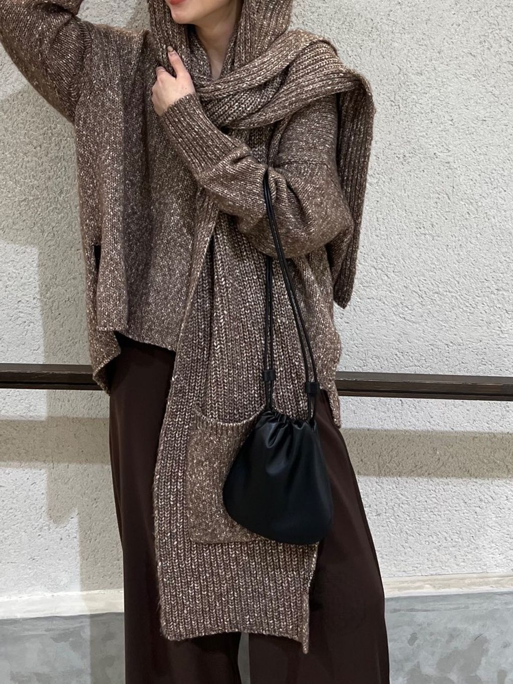 washable minimal flare パンツのコーディネートスナップ（Mio