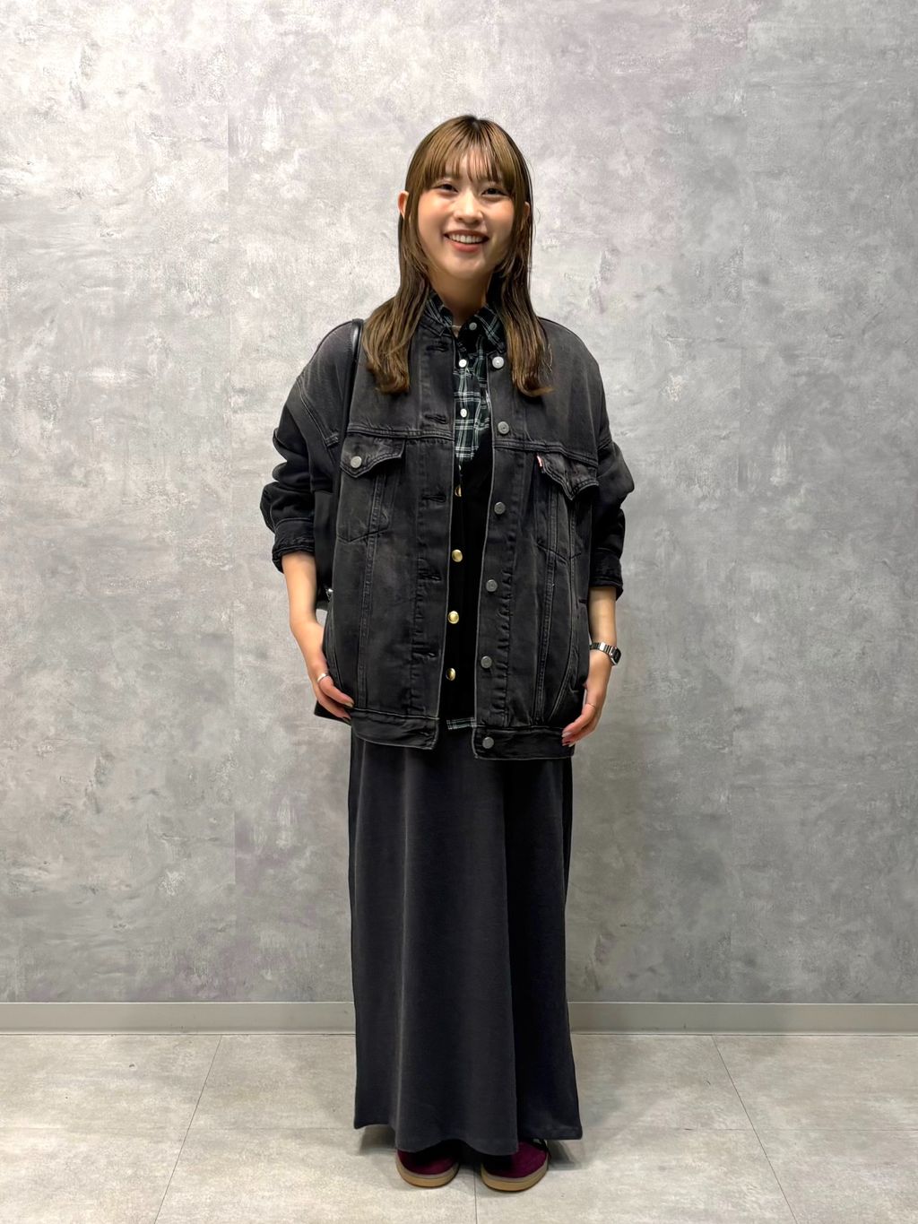 別注【LEVI'S】COLLARLESS XL TRUCKER BK：デニムジャケットの