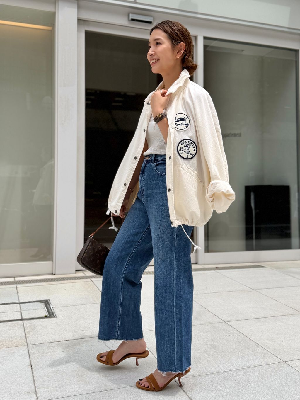 L'Appartement【REMI RELIEF/】 COACH JACKET REMI RELIEF/レミ レリーフ】 COACH JACKETのコーディネートスナップ