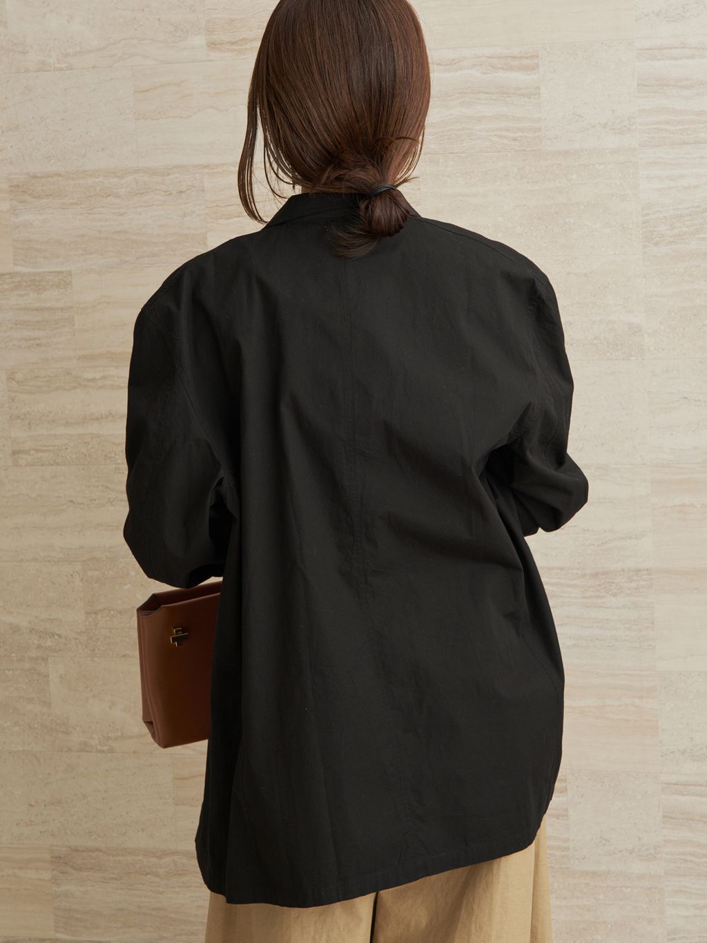 博多店・WEB限定》SEEALL / シーオール OVERSIZED SHAWL COLLAR 