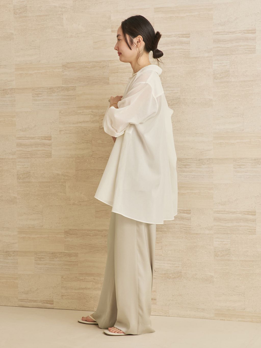 追加》dull satin キャミソールのコーディネートスナップ（mizuka