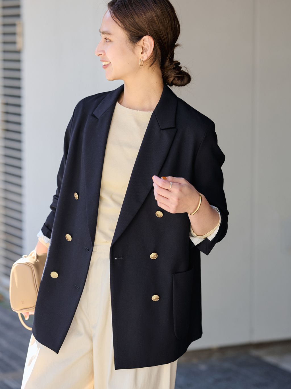 ≪追加予約≫TWRカルゼDBジャケットのコーディネートスナップ（miki