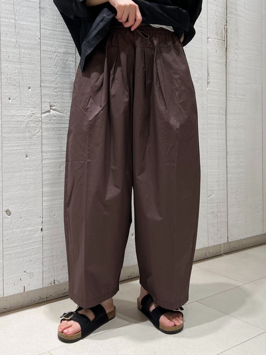 追加》リネンワッシャー スキッパーシャツのコーディネートスナップ