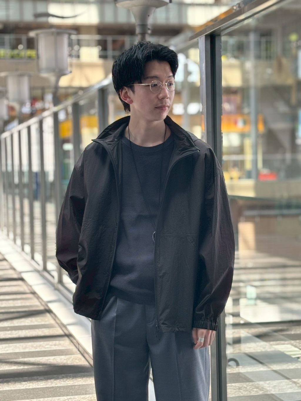 ATON(エイトン) SUPER LIGHT NYLON SPORT JACKETのコーディネート