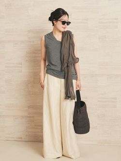 R'IAM LOOSE トレンチコートのコーディネートスナップ（risa）｜Plage