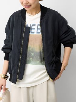 BIO SILK MA1のコーディネートスナップ（MIO）｜Deuxieme Classe