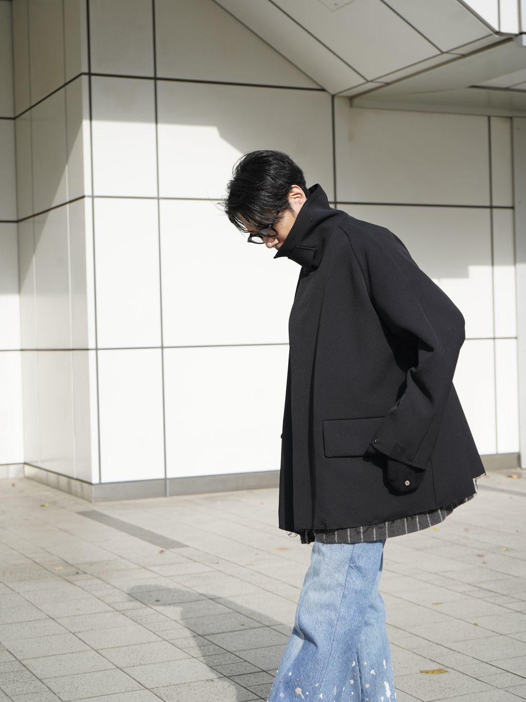 N.HOOLYWOOD（N.ハリウッド）HALF COATのコーディネートスナップ
