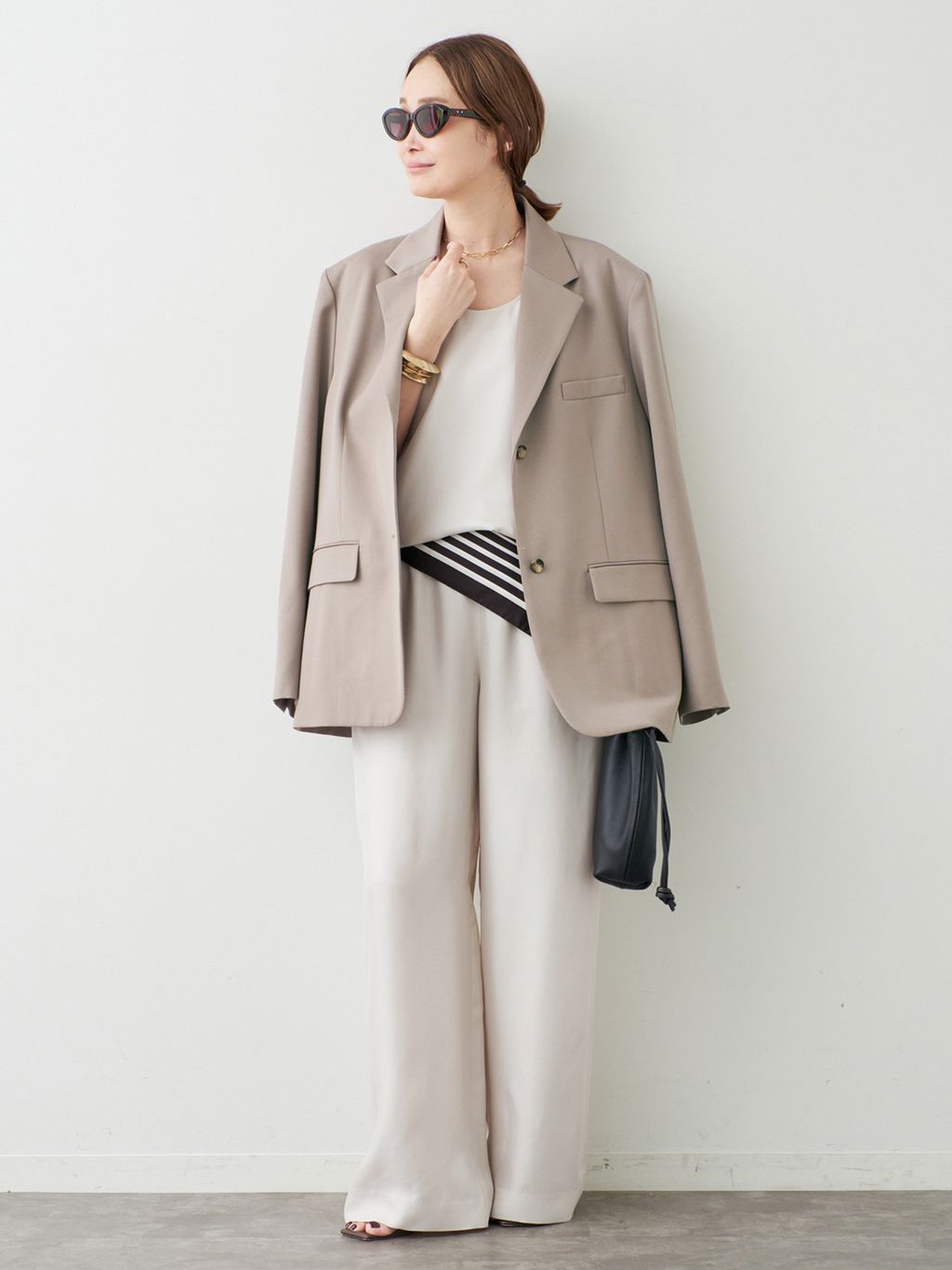 Angelico Oversized ジャケットのコーディネートスナップ（MIZU