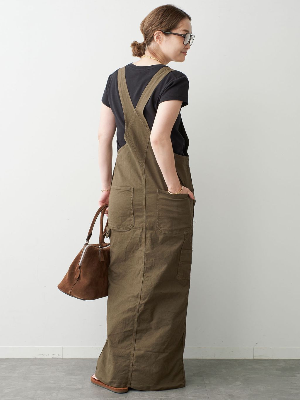 JOHNBULL/ジョンブル】OVERALL SKIRTのコーディネートスナップ（MIZU