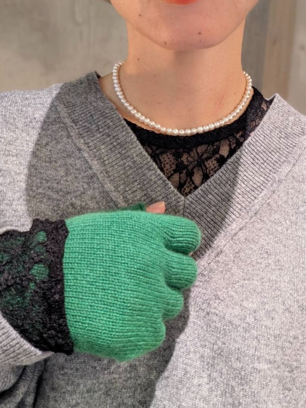 手洗い可》起毛タックテーパードパンツのコーディネートスナップ（YUMI