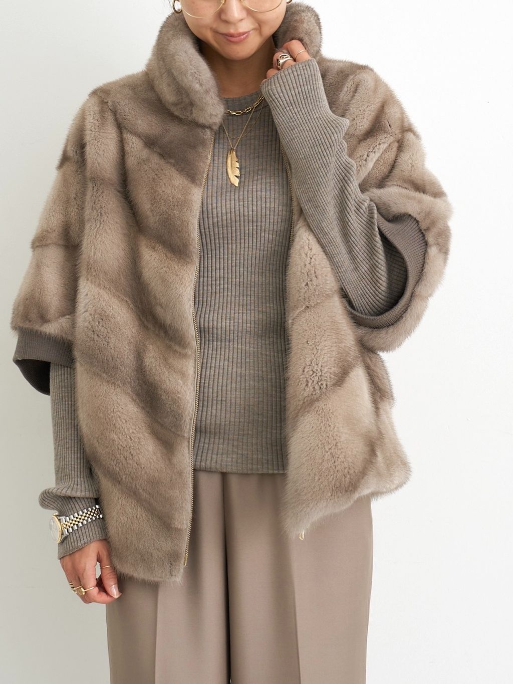 MINK BLOUSONのコーディネートスナップ（STAFF.T）｜L'Appartement