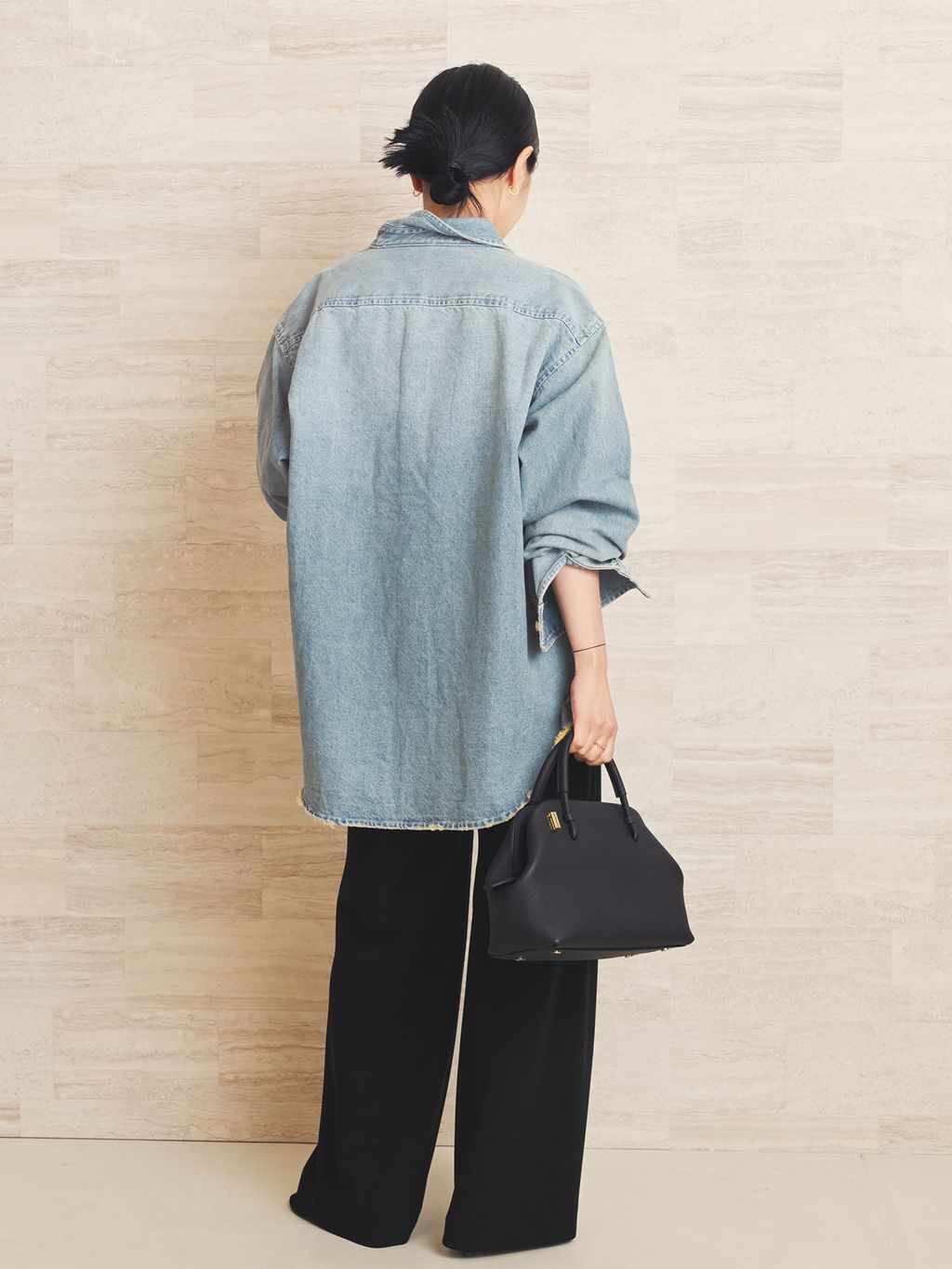 CLOTH ACROSS / クロスアクロス 別注 DAMAGED DENIM シャツの 