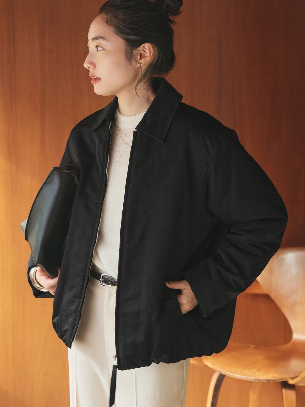 予約》CALUX / キャラクス 別注 ZIP ブルゾンのコーディネートスナップ