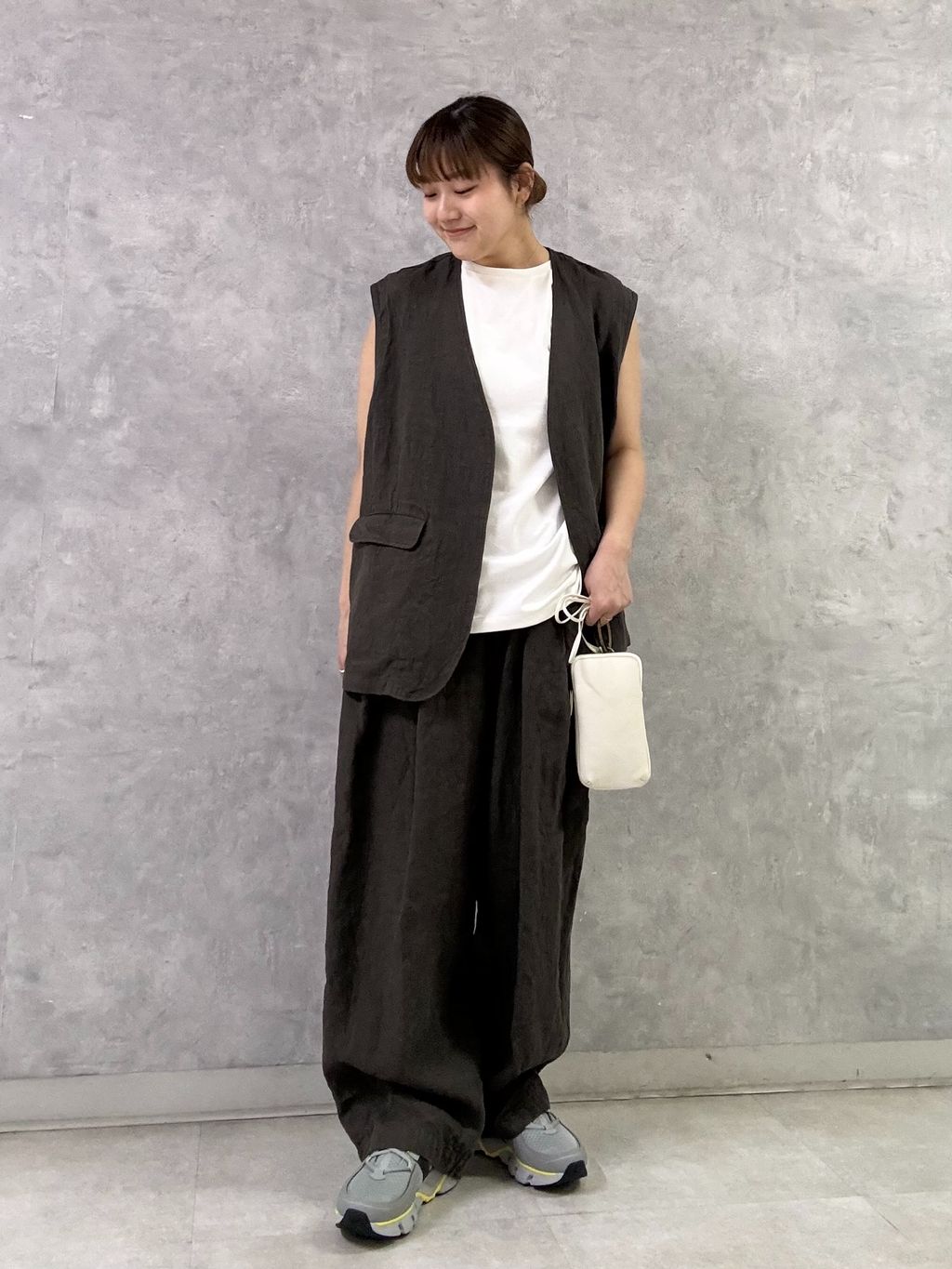 専用です！　journal standard luxe リネンヘリンボーン リネンヘリンボン ベストのコーディネートスナップ（M.F）｜journal