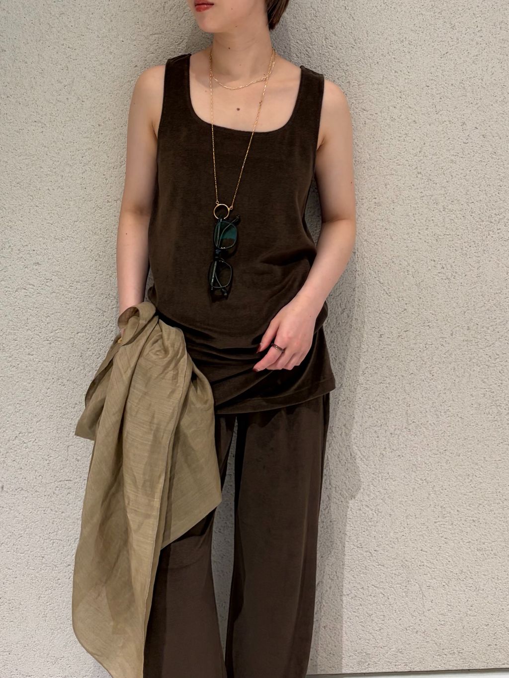 Pile long チュニック 黒 セール】Pile long チュニック（Tシャツ