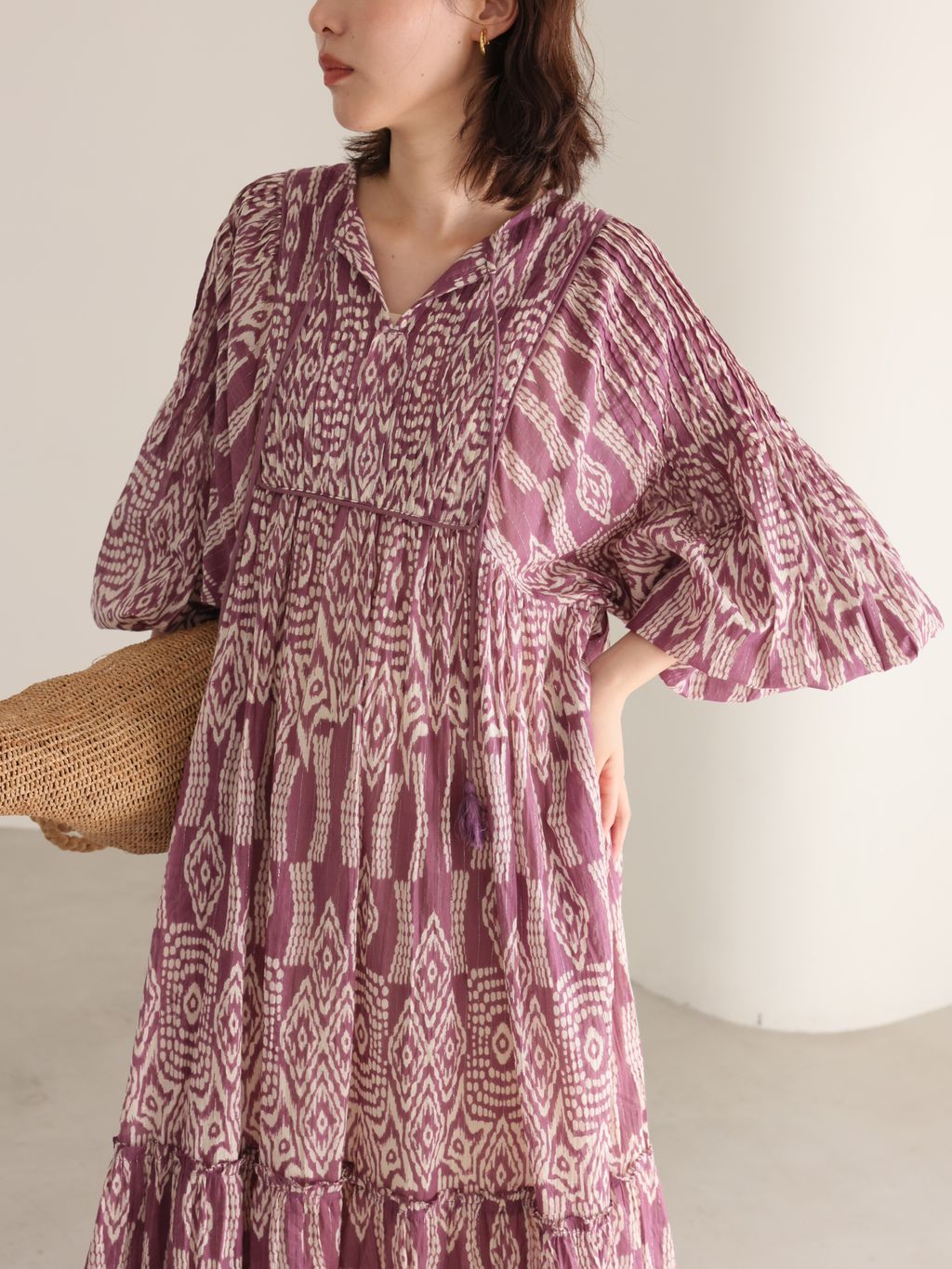 予約》India Ikat ワンピースのコーディネートスナップ（Kamiya