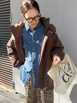 レオパードイージーパンツのコーディネートスナップ（Sally）｜SLOBE