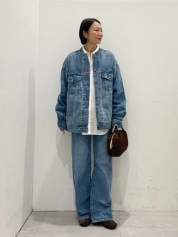 relume【LEVI’S】XL WOMENS TRUCKER　デニムジャケット 26SS新作］別注【LEVI'S】COLLARLESS XL TRUCKER：デニムジャケットの