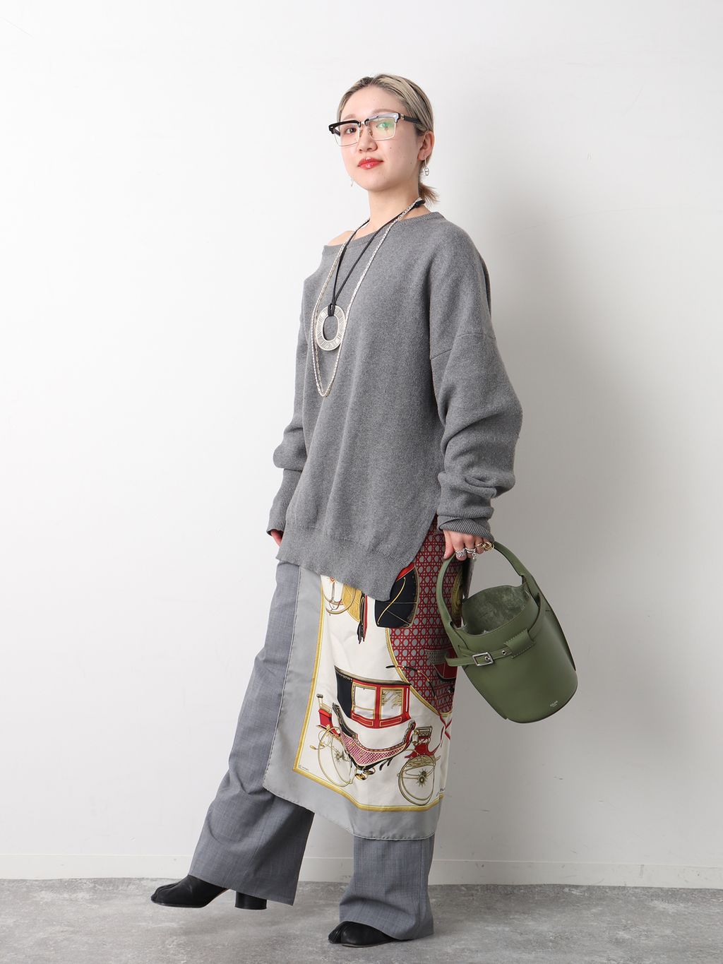 CELINE/セリーヌ】Big bag bucket nano 2wayのコーディネートスナップ