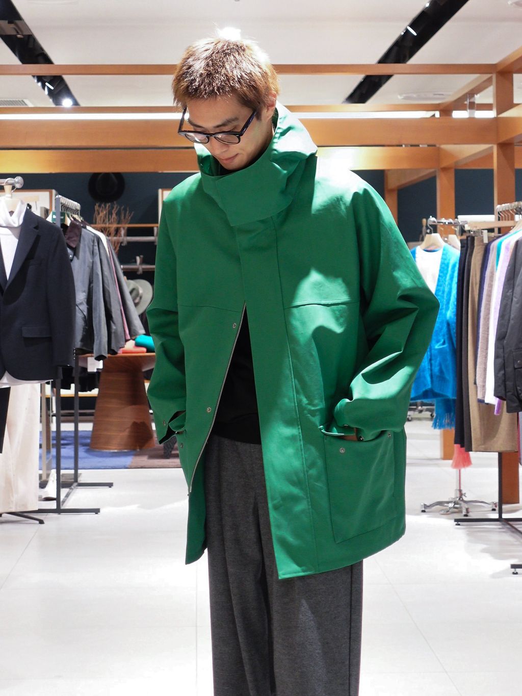 AURALEE (オーラリー) HIGH-DENSITY BONDED COTTON GABARDINE BLOUSON