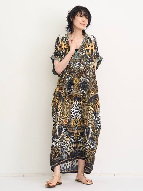 CAMILLA/カミラ】 KAFTAN WITH TIE（ワンピース）｜L'Appartement