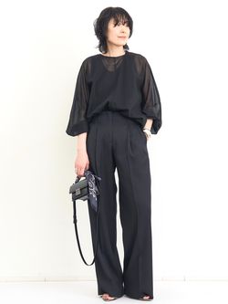 COL PIERROT/コル ピエロ】 COTTON SHEER BLOUSE（シャツ／ブラウス