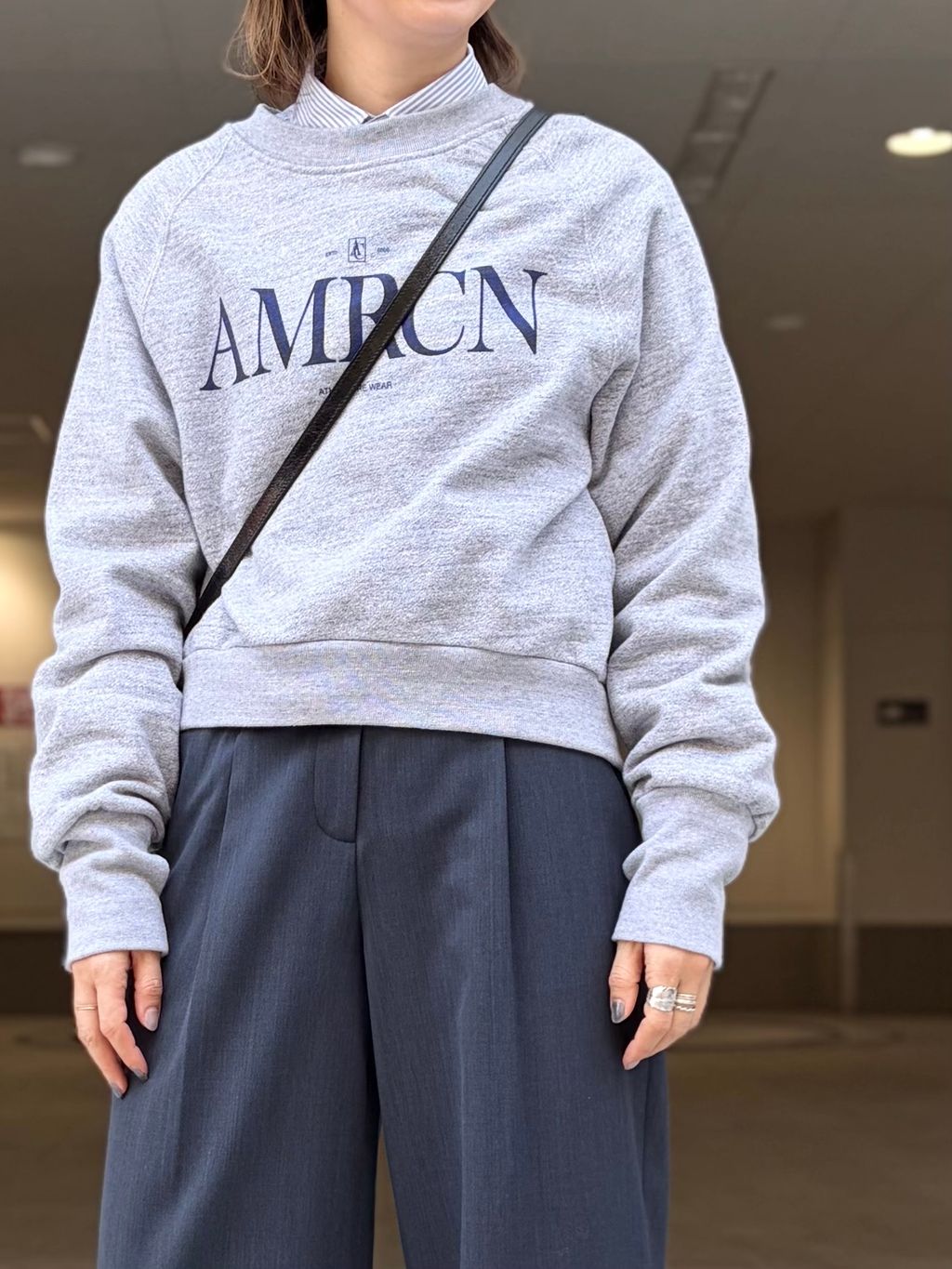 AMERICANA/アメリカーナ】 BACK ZIP SWEATのコーディネートスナップ
