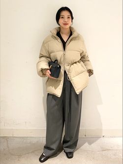 Plage R'IAM RIBシェイプカーディガン 追加》R'IAM RIBシェイプカーディガンのコーディネートスナップ（sae