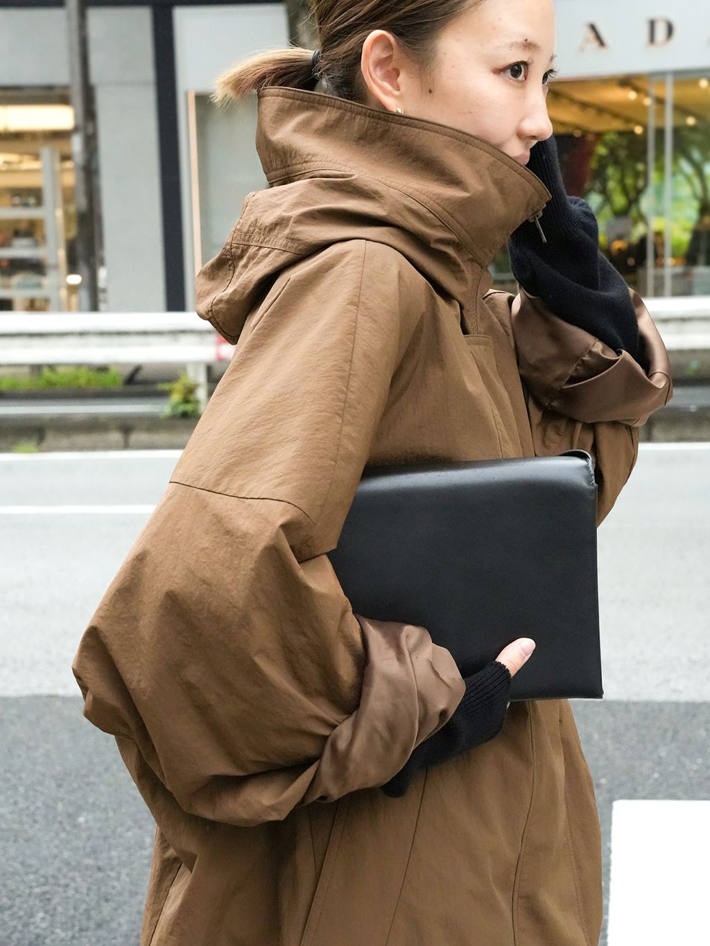 LIBERADD/リベラド】ZIP LONG BLOUSONのコーディネートスナップ（MIO