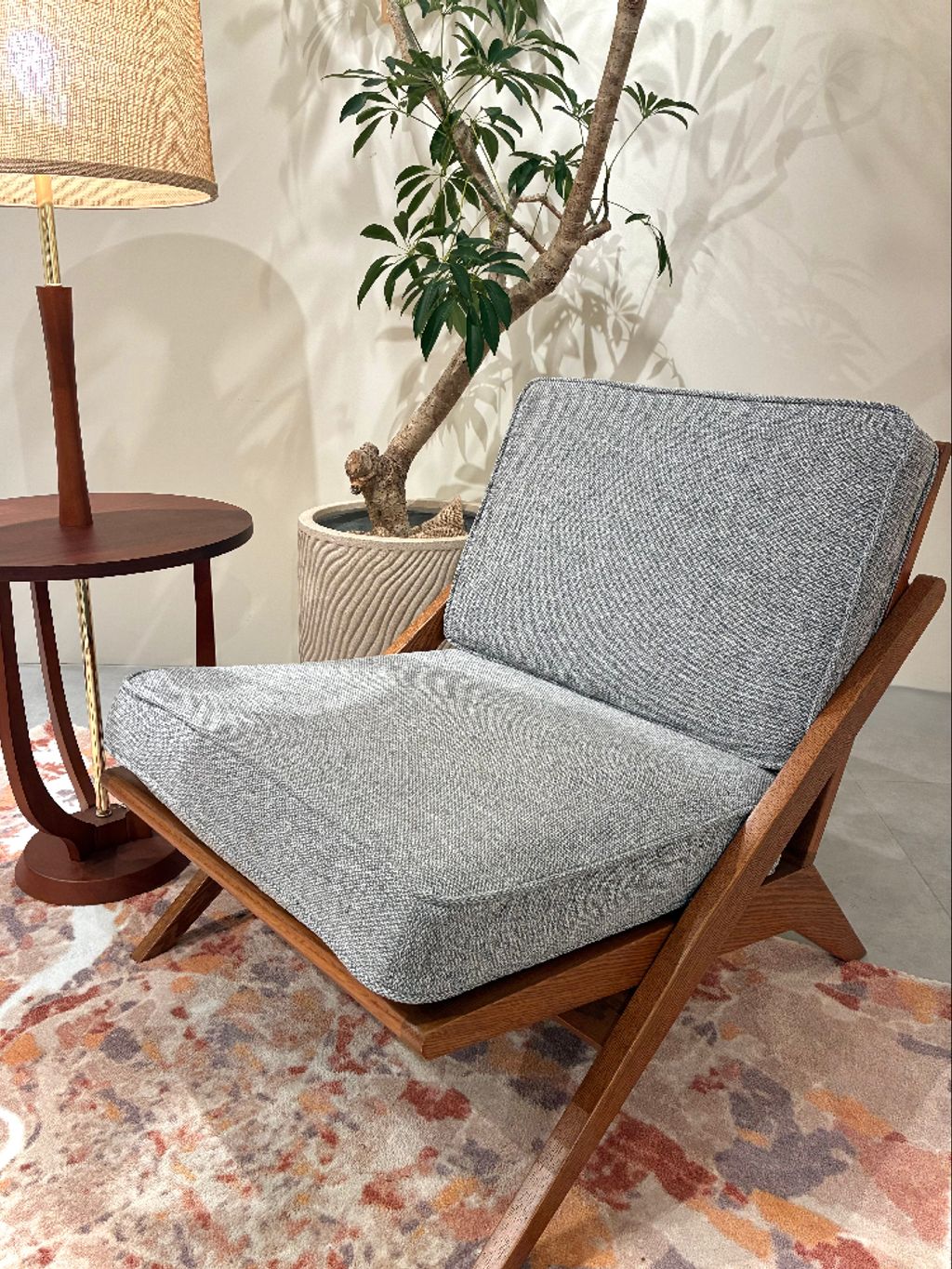 大型商品》GHENT LOUNGE CHAIR GRAY ヘント ラウンジチェアの