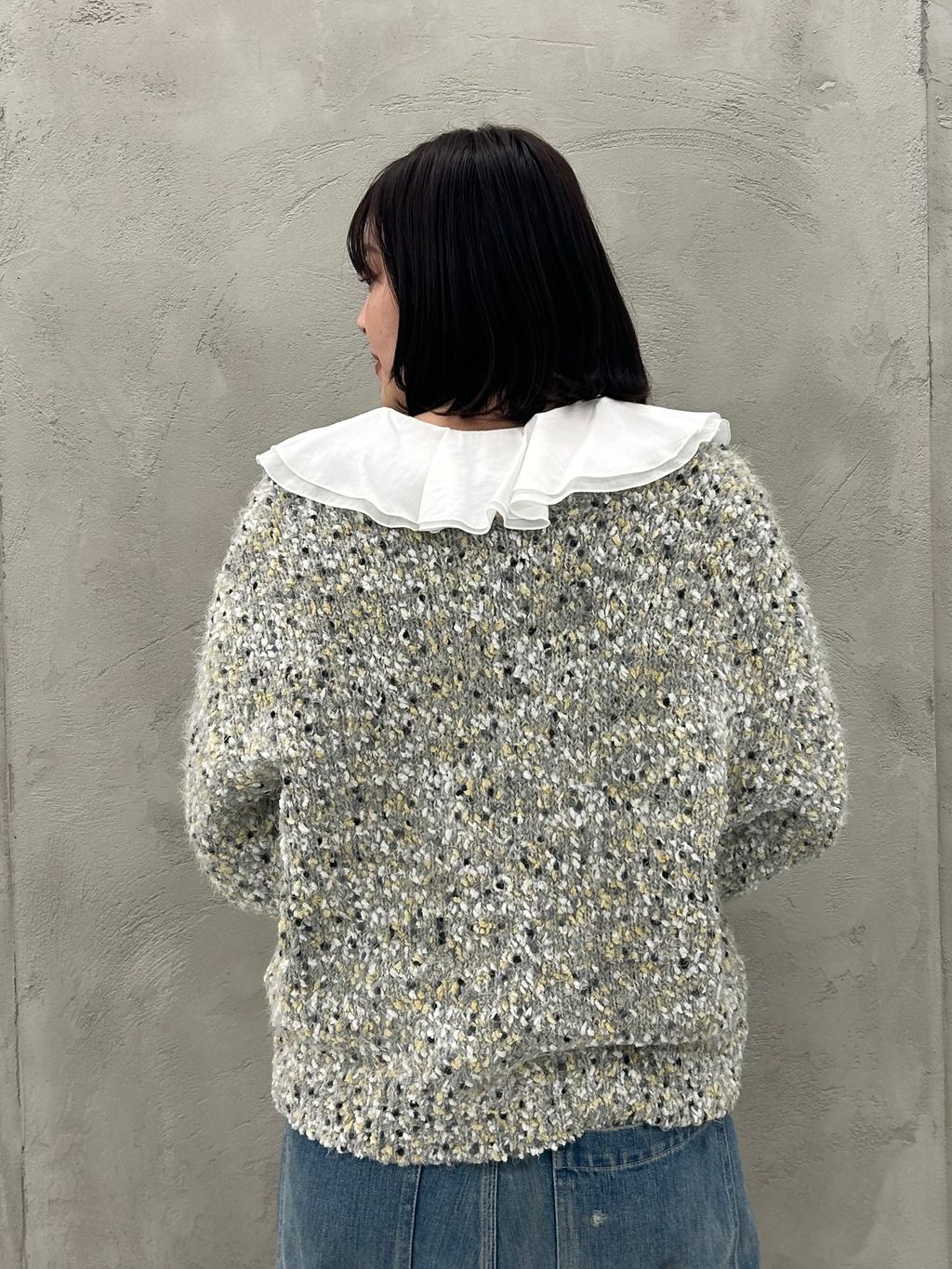 追加9》手洗い可 / ポコポコヤーンミックス2WAYカーディガンの