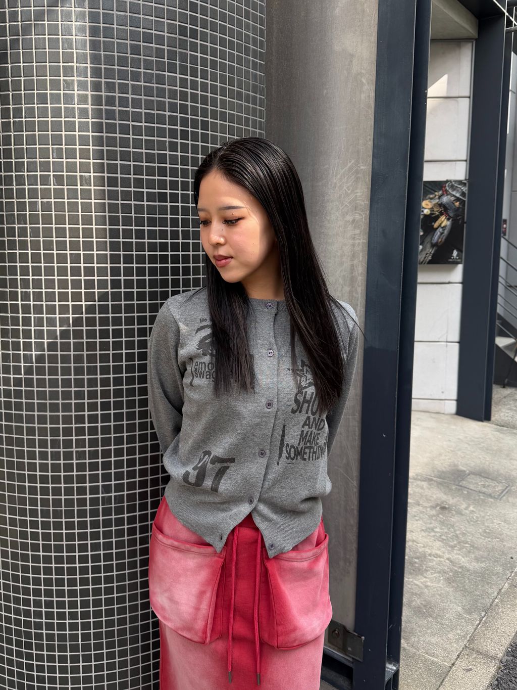 追加》グラフィックカーディガンのコーディネートスナップ（NANASA