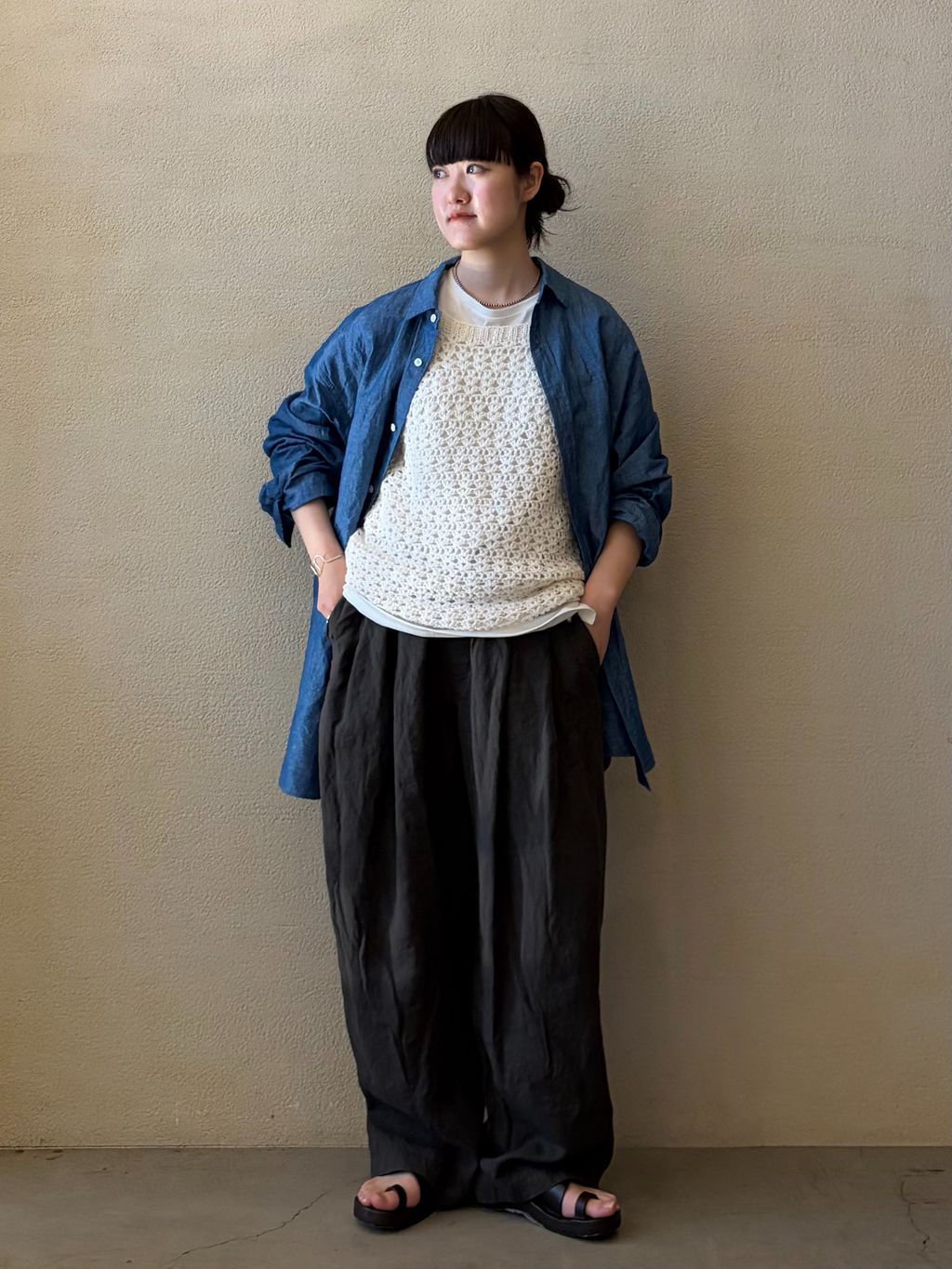 MAYDI】hand-knitted Tank Topのコーディネートスナップ（A.S