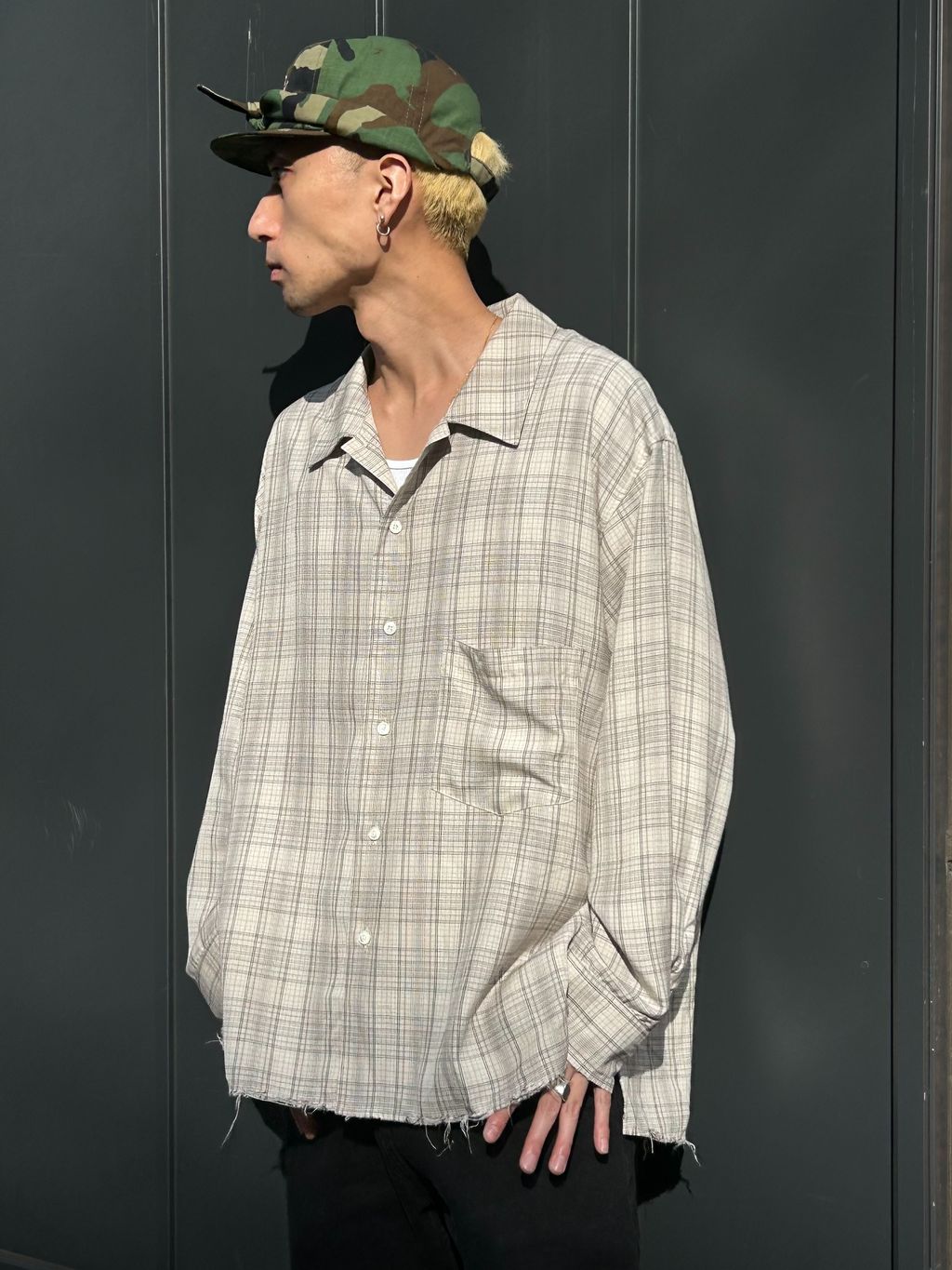 ANCELLM / アンセルム AGING RAYON CHECK SHIRTのコーディネート