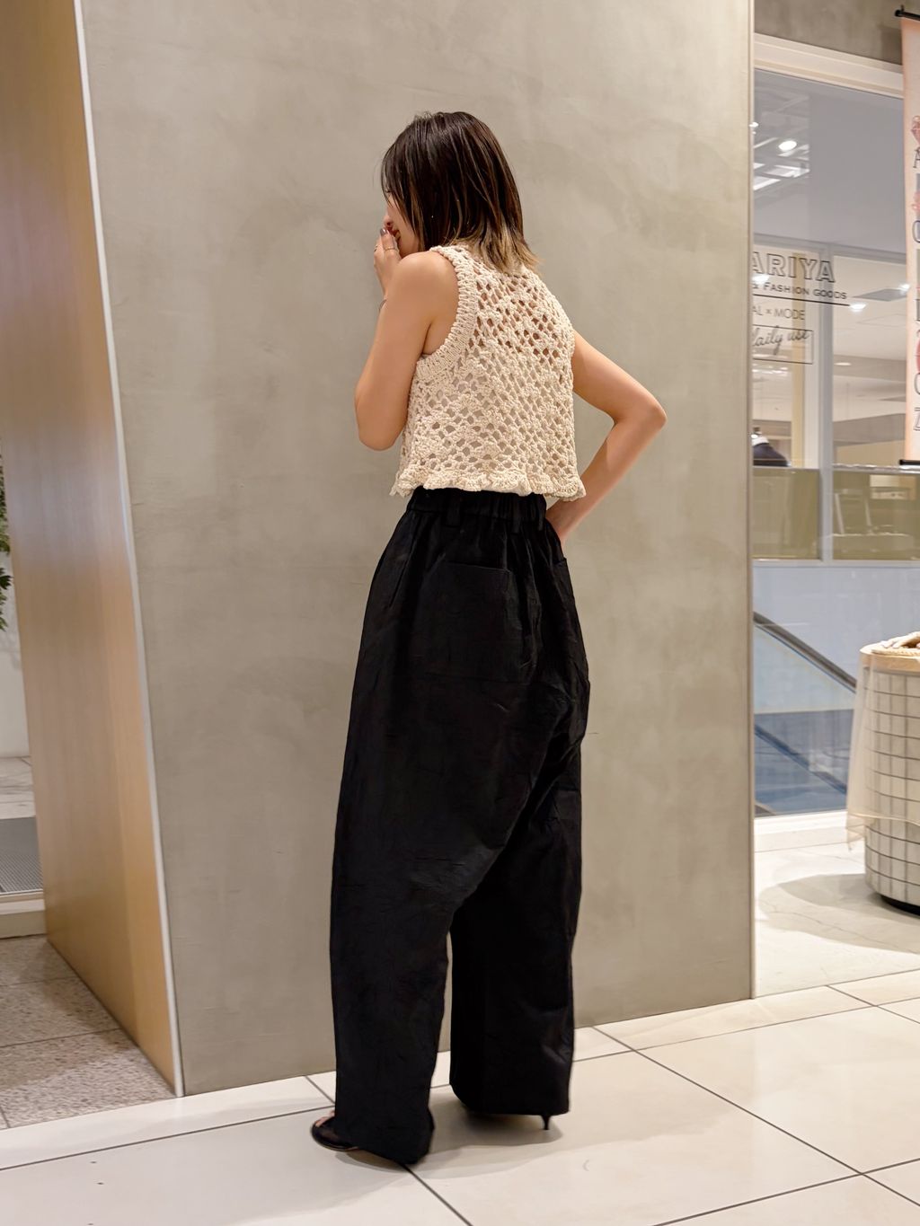 IENA LA BOUCLE スラブニットペプラムタンクトップのコーディネート