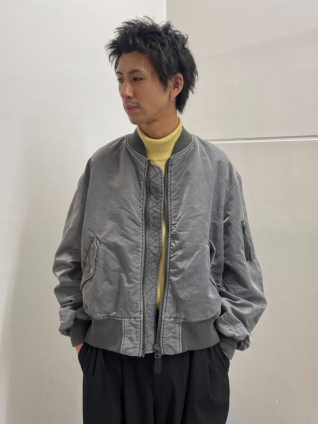 オーバー フィット ボンバー ブルゾンのコーディネートスナップ